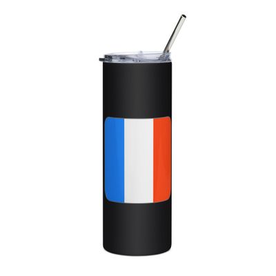 France Flag Stainless Steel Tumbler