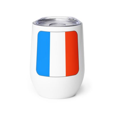 France Flag Wine Tumbler