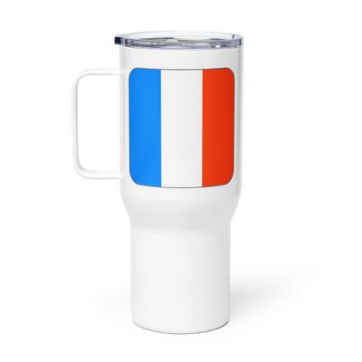 France Flag Travel Mug with a Handle