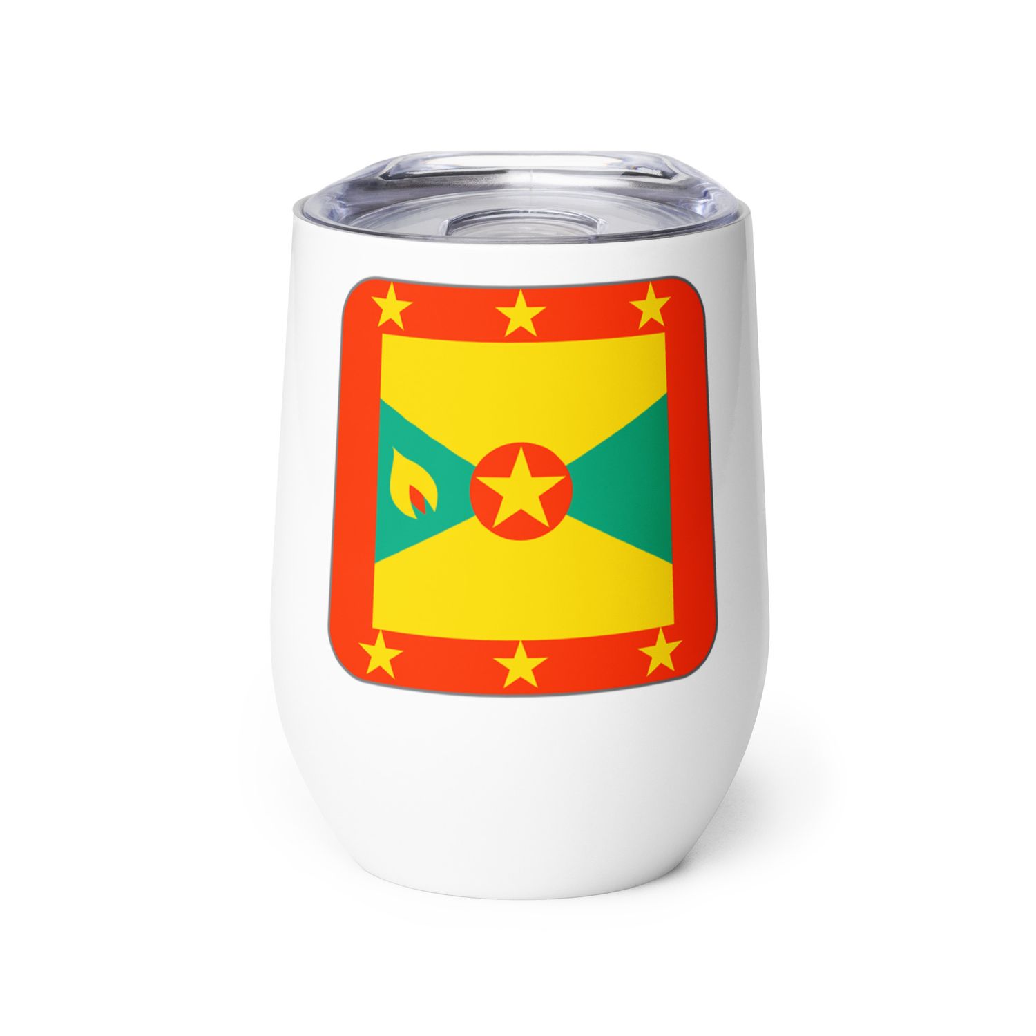 Grenada Flag Wine Tumbler