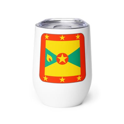 Grenada Flag Wine Tumbler