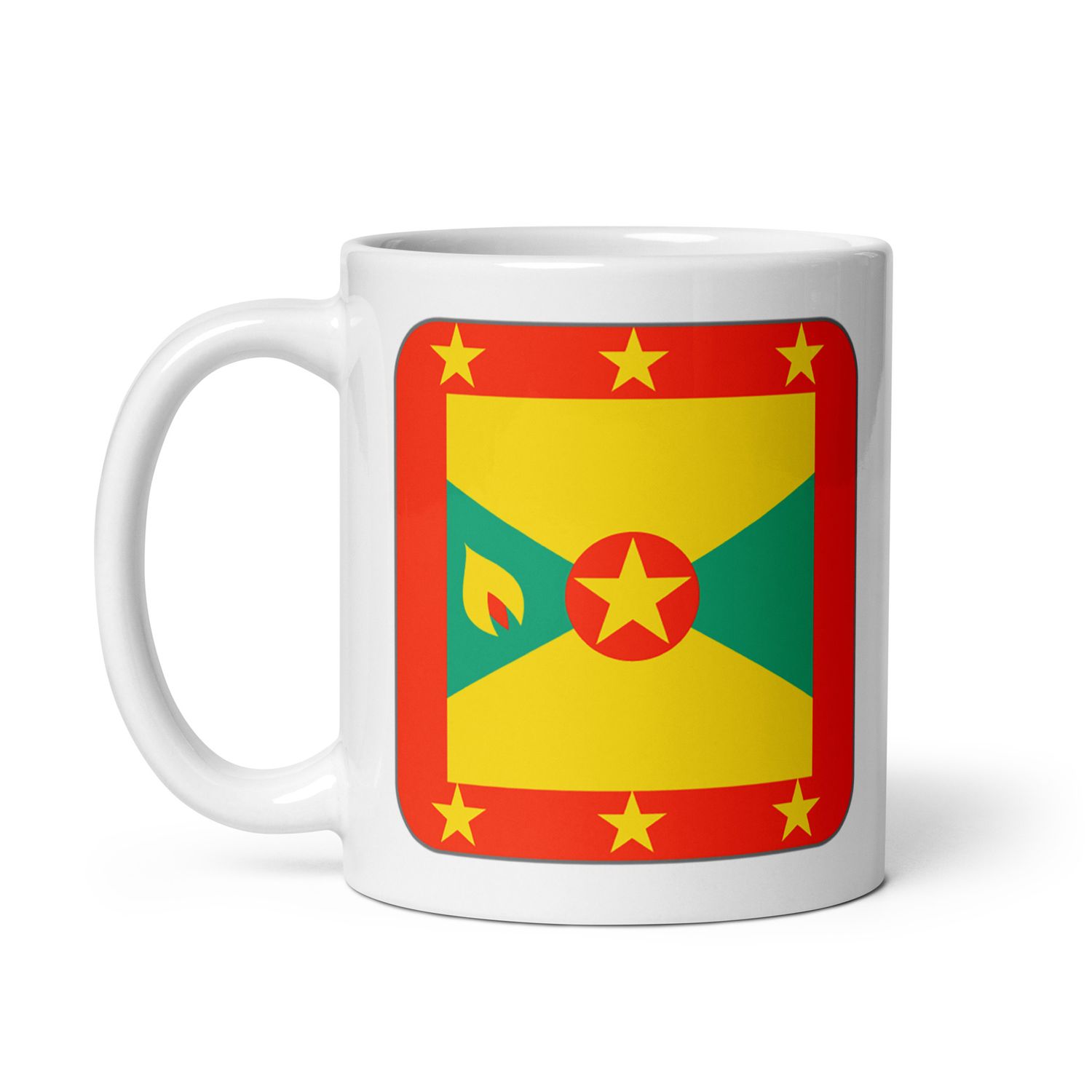 Grenada Flag White Coffee Mug
