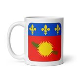 Guadeloupe Flag White Coffee Mug