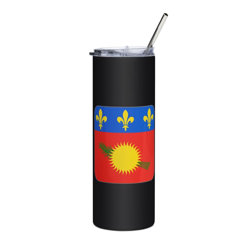 Guadeloupe Flag Stainless Steel Tumbler