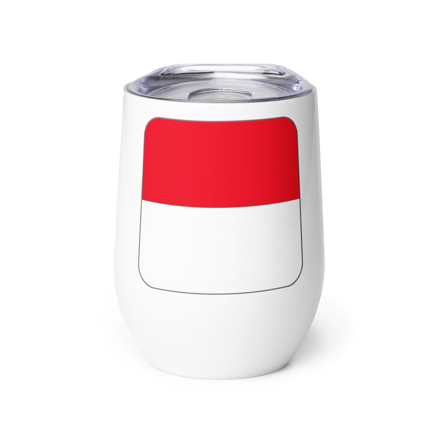 Indonesia Flag Wine Tumbler