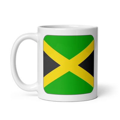 Jamaica Flag White Coffee Mug