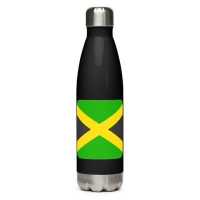 Jamaica Flag Stainless Steel Water Bottle