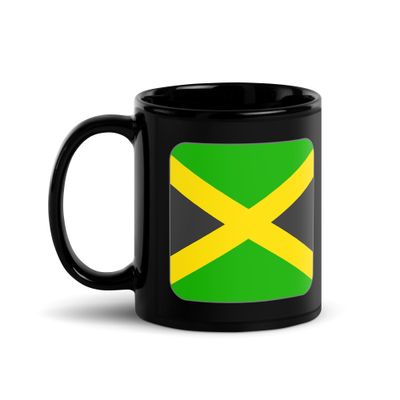 Jamaica Flag Black Coffee Mug
