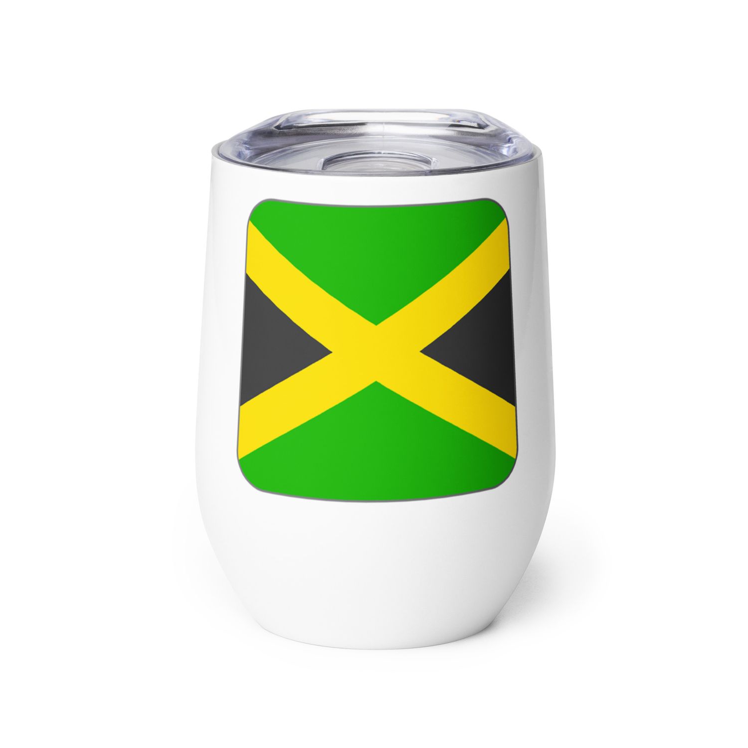 Jamaica Flag Wine Tumbler