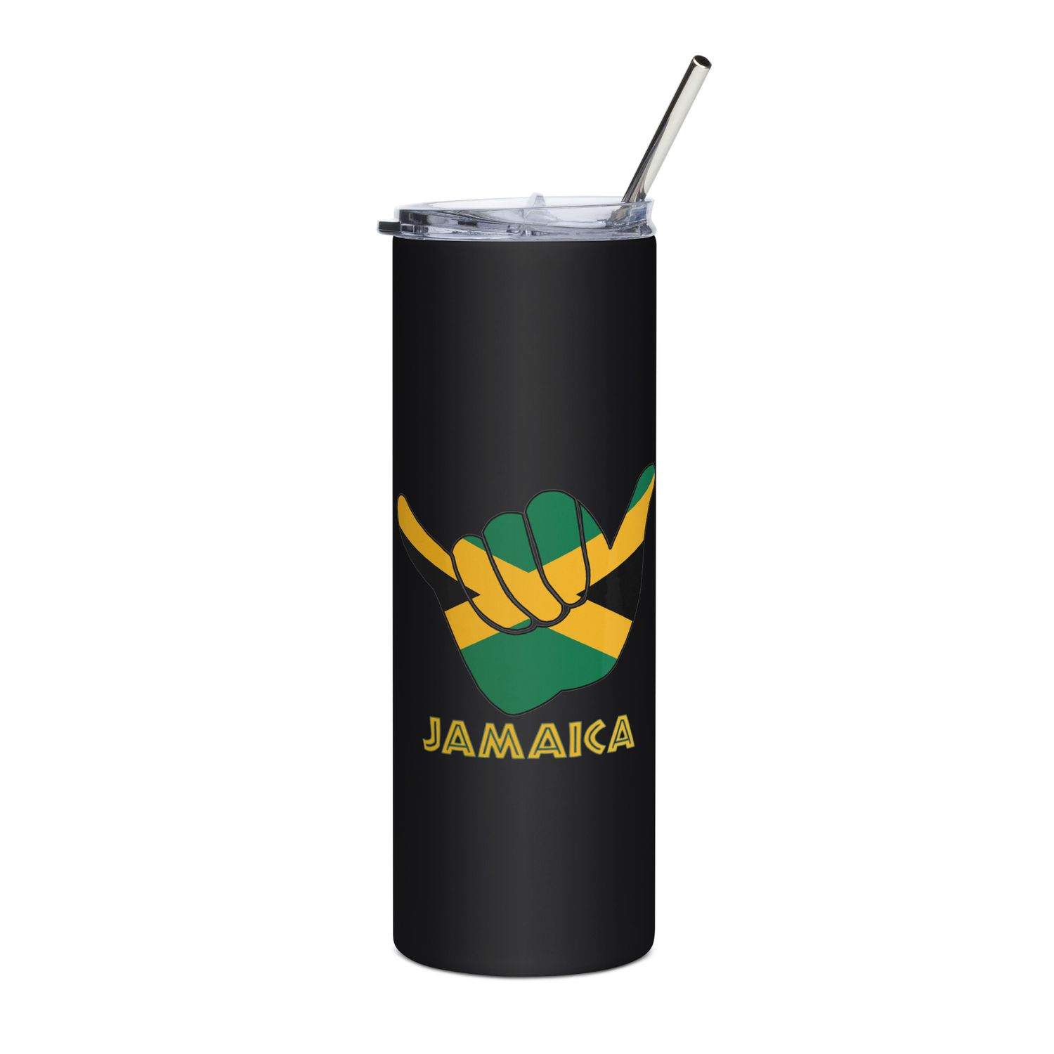 Jamaica Shaka Hang Loose Jamaican Flag Stainless Steel Tumbler
