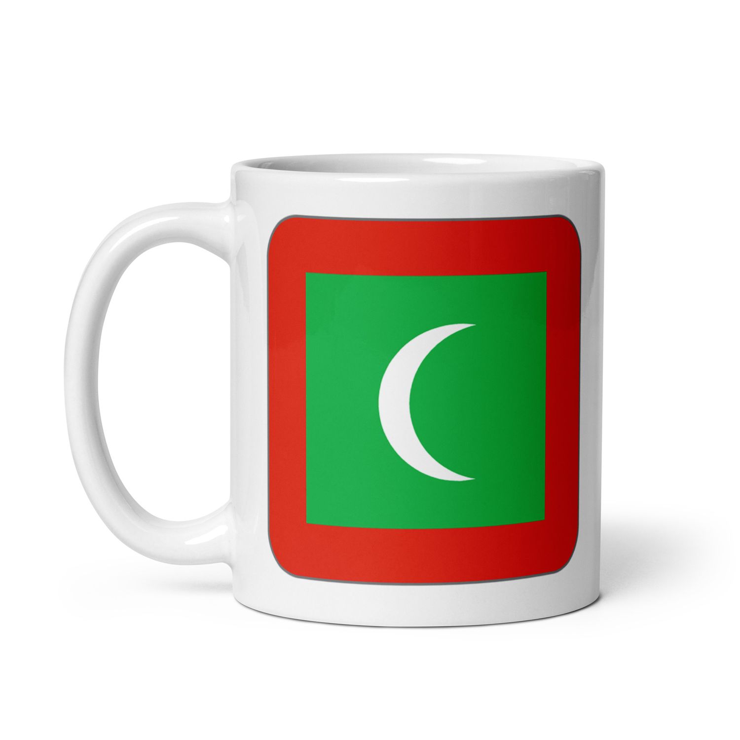 Maldives Flag White Coffee Mug