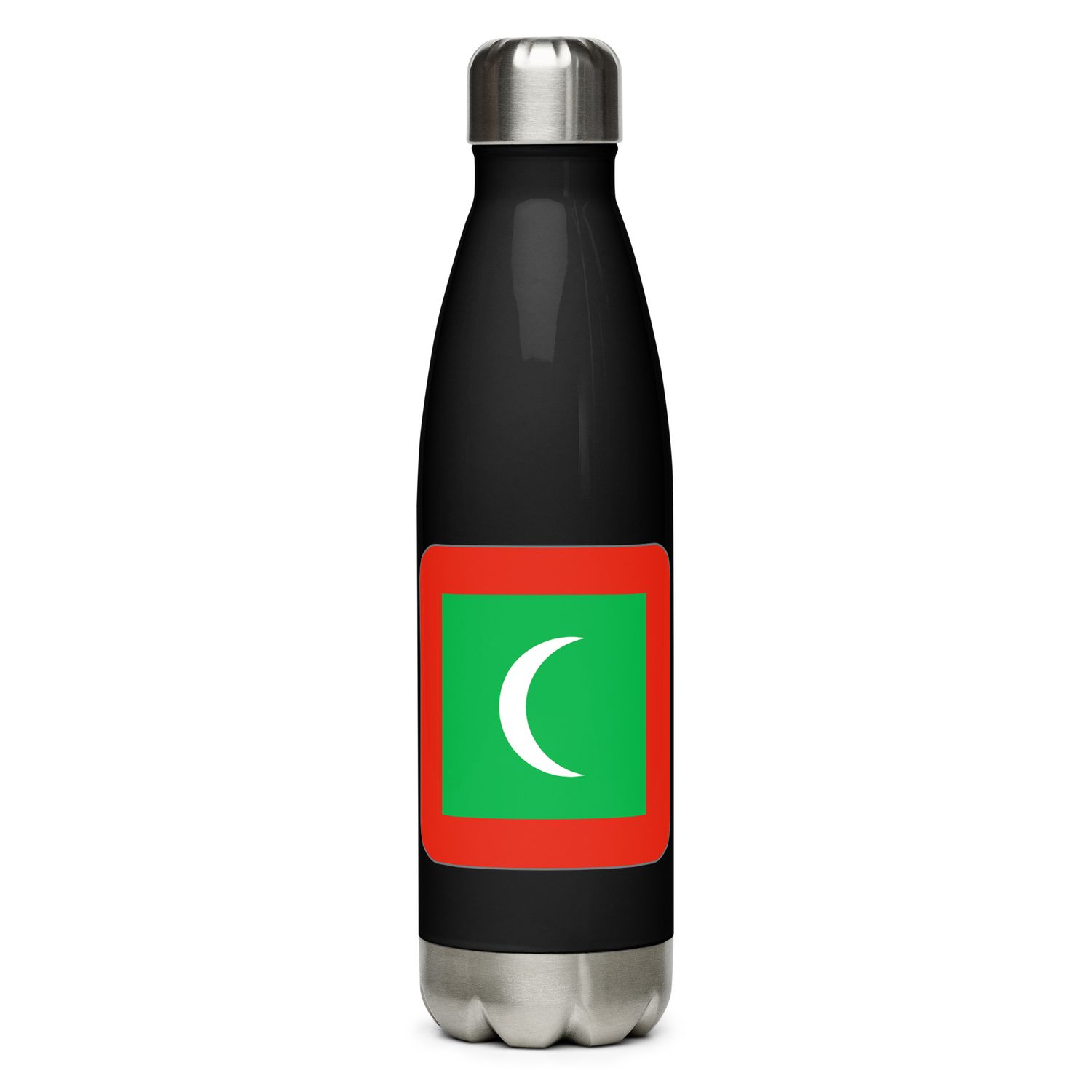 Maldives Flag Stainless Steel Water Bottle
