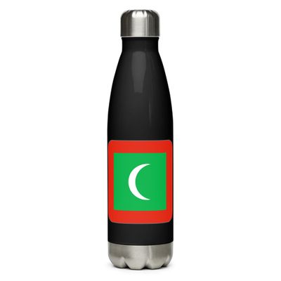 Maldives Flag Stainless Steel Water Bottle