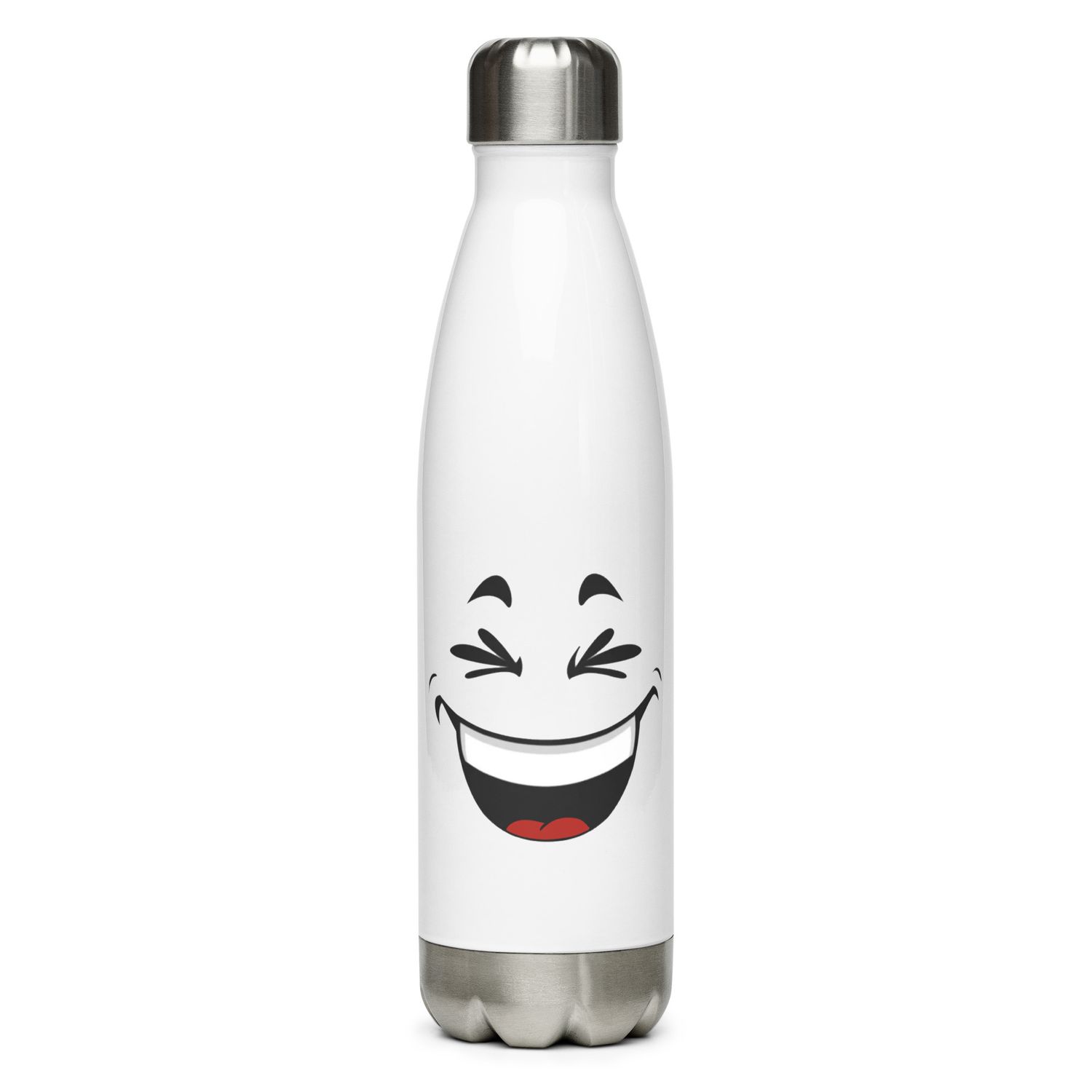 Laughing Face Stainless Steel Water Bottle
