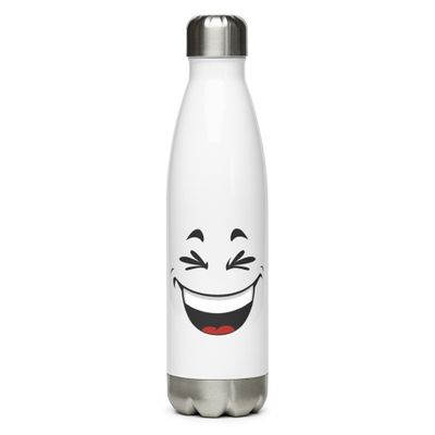 Laughing Face Stainless Steel Water Bottle