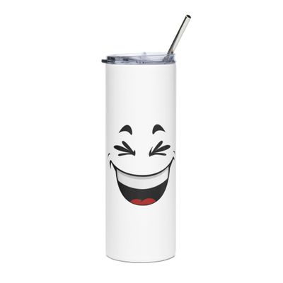 Laughing Face Stainless Steel Tumbler