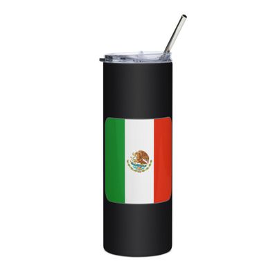 Mexico Flag Stainless Steel Tumbler