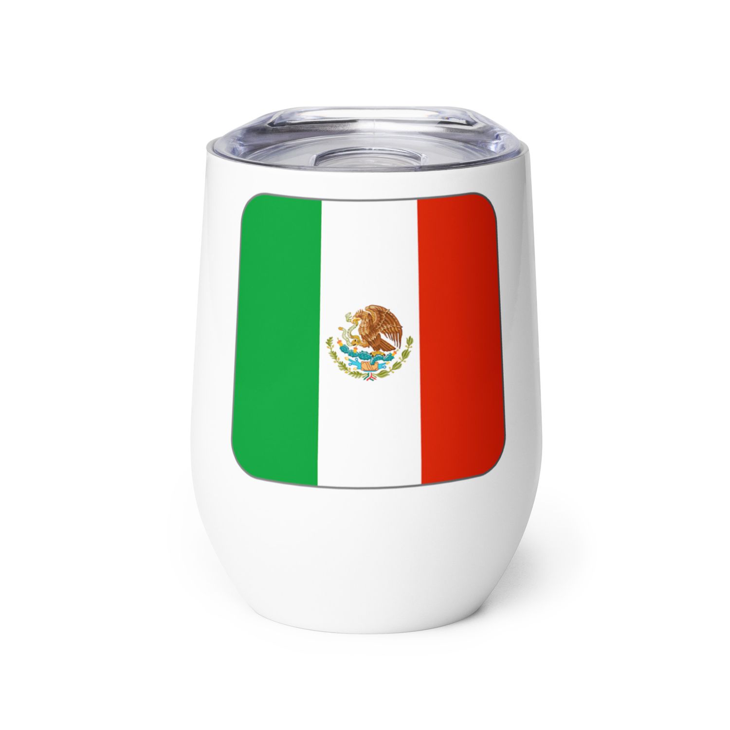 Mexico Flag Wine Tumbler