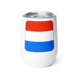 Netherlands Flag Wine Tumbler