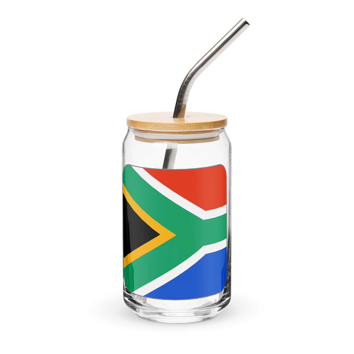 South Africa Flag Can-Shaped Glass
