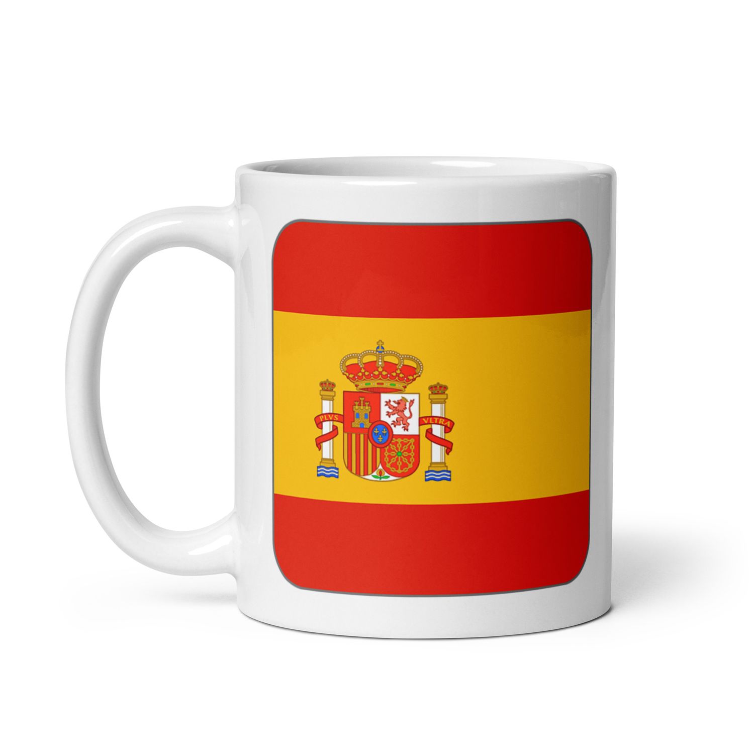 Spain Flag White Coffee Mug