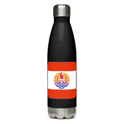 French Polynesia Flag Stainless Steel Water Bottle