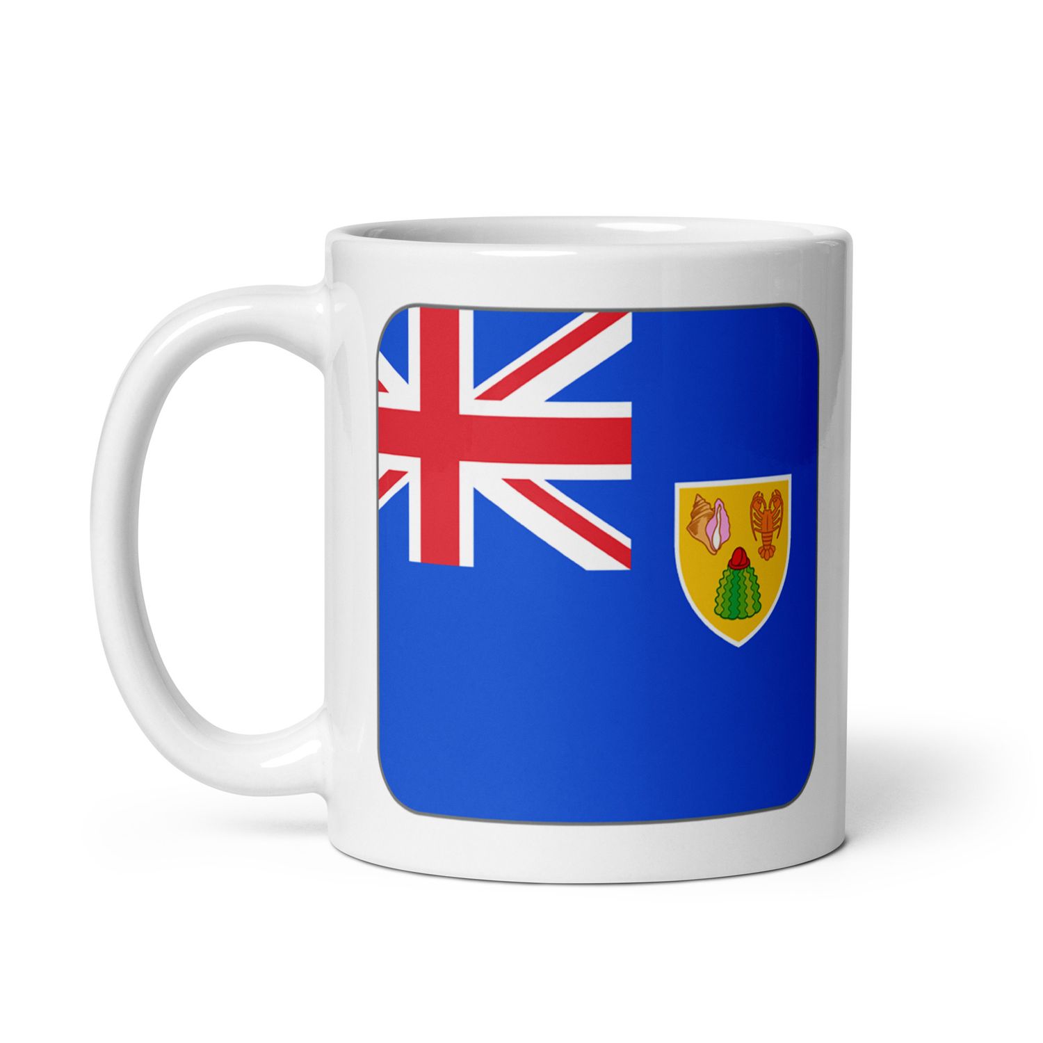 Turks and Caicos Islands Flag White Coffee Mug