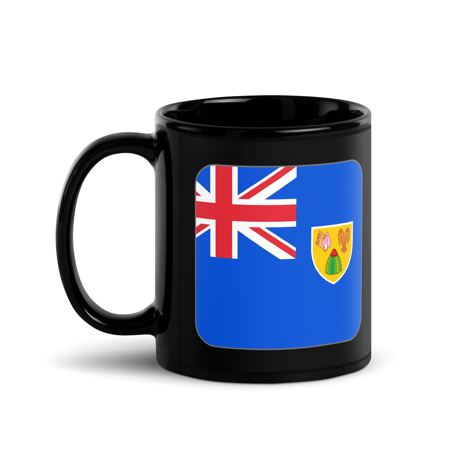 Turks and Caicos Islands Flag Black Coffee Mug