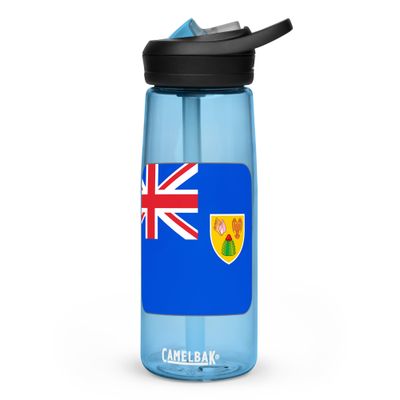 Turks and Caicos Islands Flag Sports Water Bottle