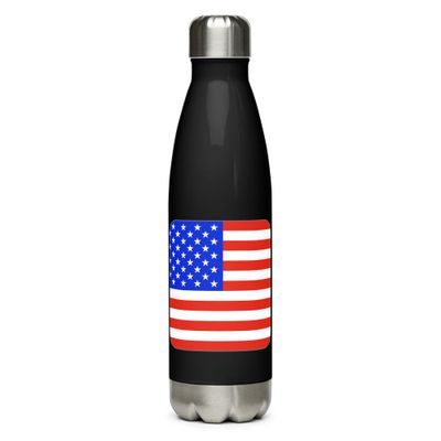 United States Flag Stainless Steel Water Bottle
