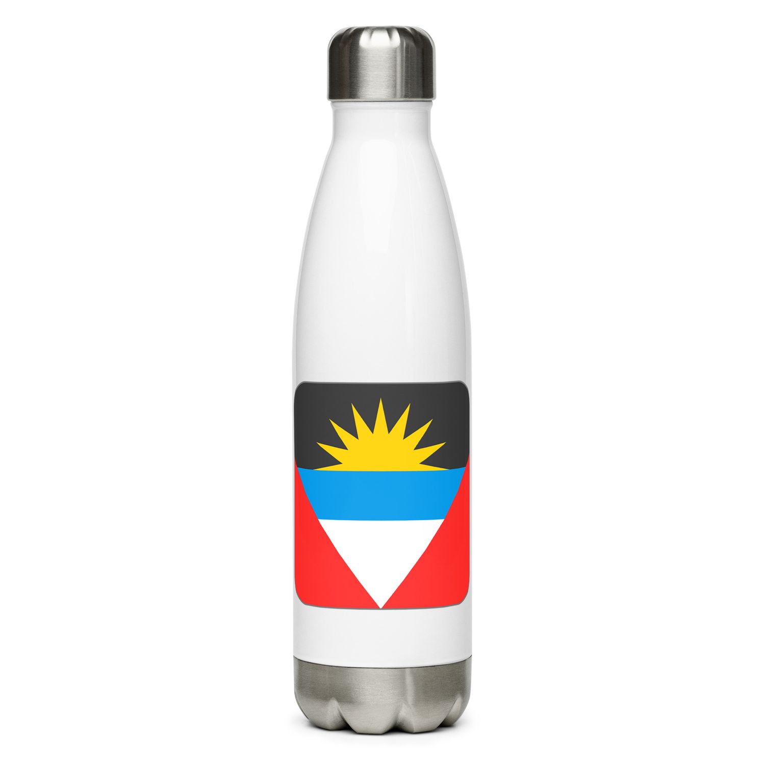 Antigua Flag Stainless Steel Water Bottle