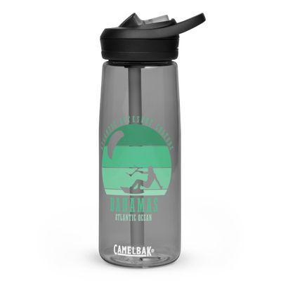 Bahamas Kitesurfing Atlantic Kitesurfer Girl Sports Water Bottle
