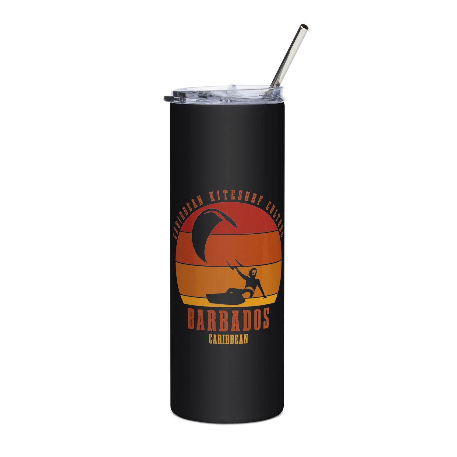 Barbados Kitesurfing Caribbean Kitesurfer Stainless Steel Tumbler
