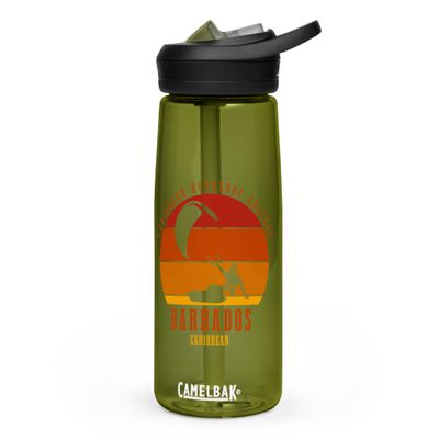 Barbados Kitesurfing Caribbean Kitesurfer Sports Water Bottle