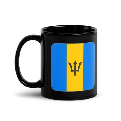 Barbados Flag Black Coffie Mug