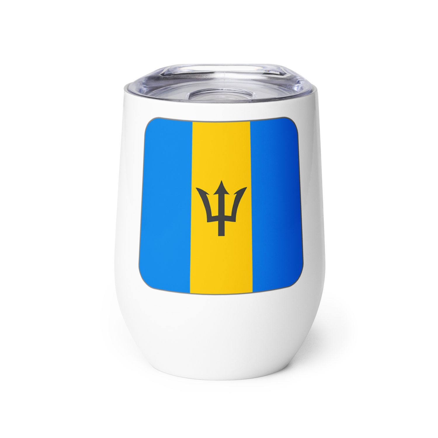 Barbados Flag Wine Tumbler