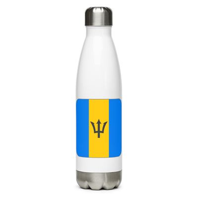 Barbados Flag Stainless Steel Water Bottle