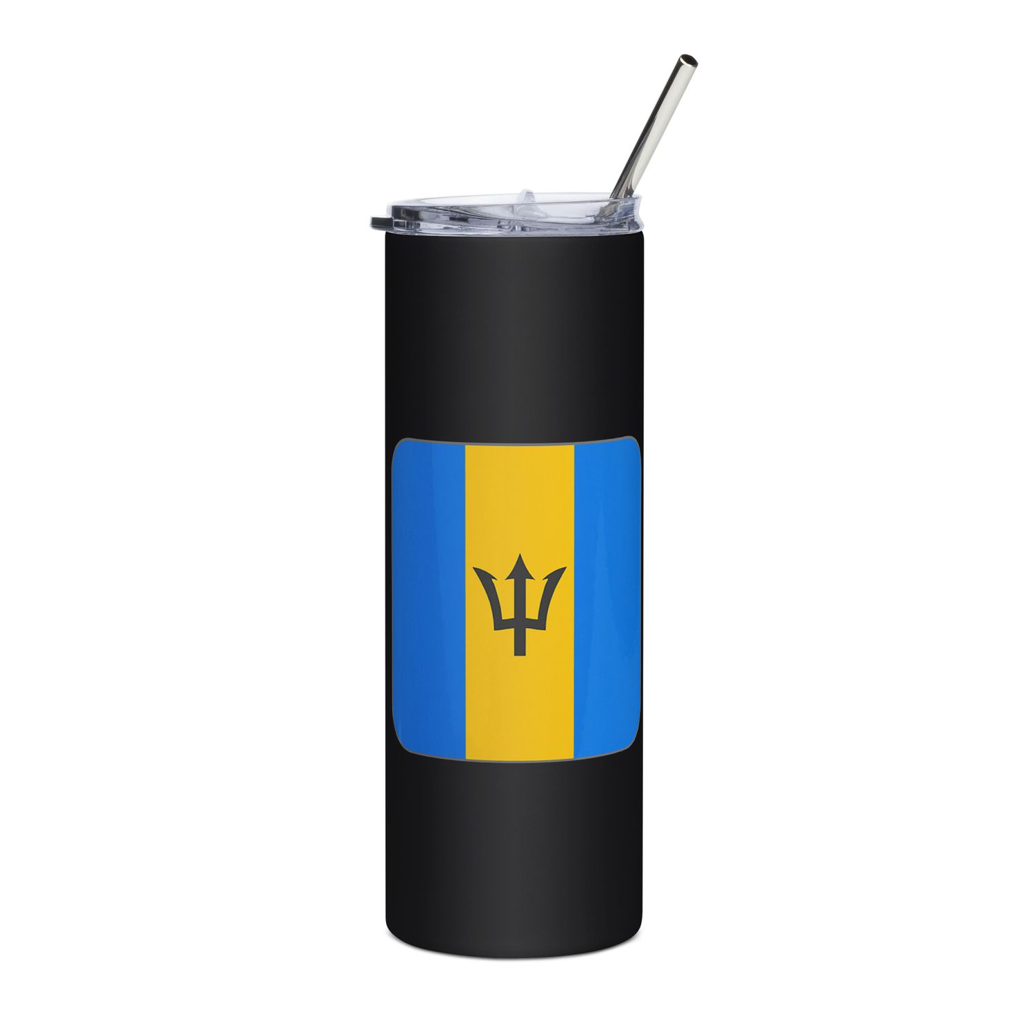 Barbados Flag Stainless Steel Tumbler