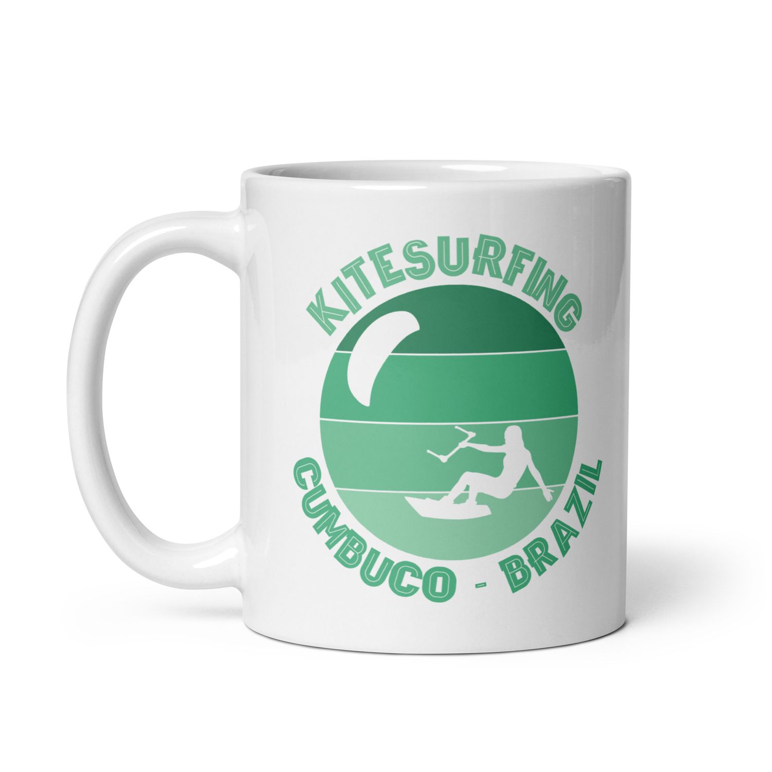 Cumbuco Kitesurfing Atlantic Kitesurfer White Coffee Mug