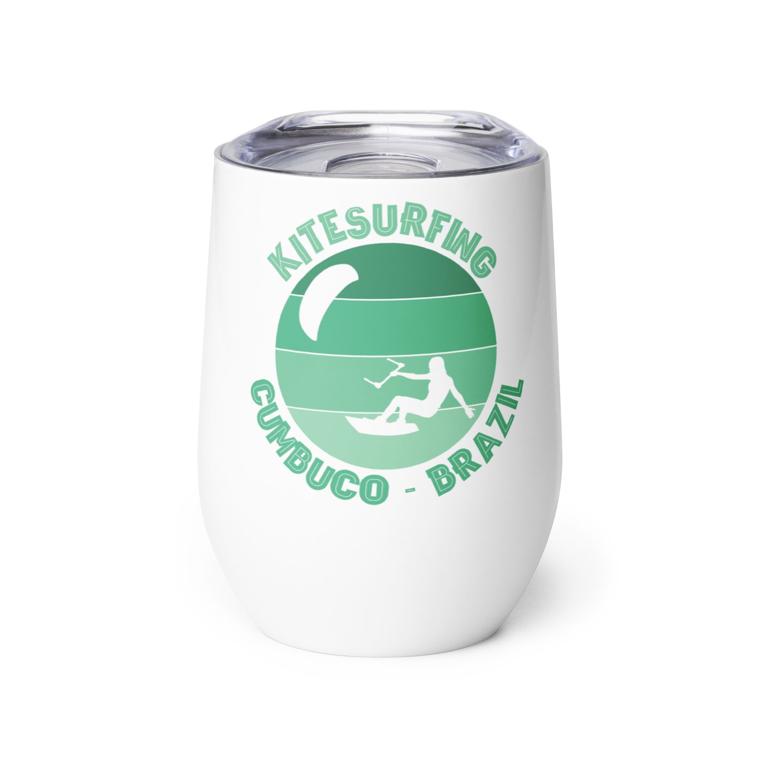 Cumbuco Kitesurfing Atlantic Kitesurfer Wine Tumbler