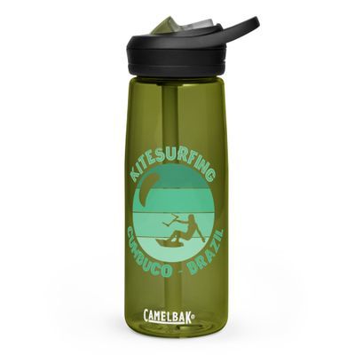 Cumbuco Kitesurfing Atlantic Kitesurfer Sports Water Bottle