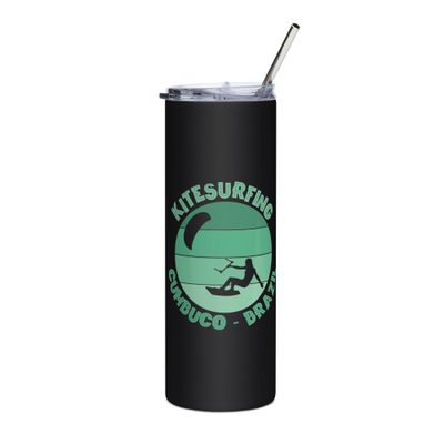 Cumbuco Kitesurfing Atlantic Kitesurfer Stainless Steel Tumbler