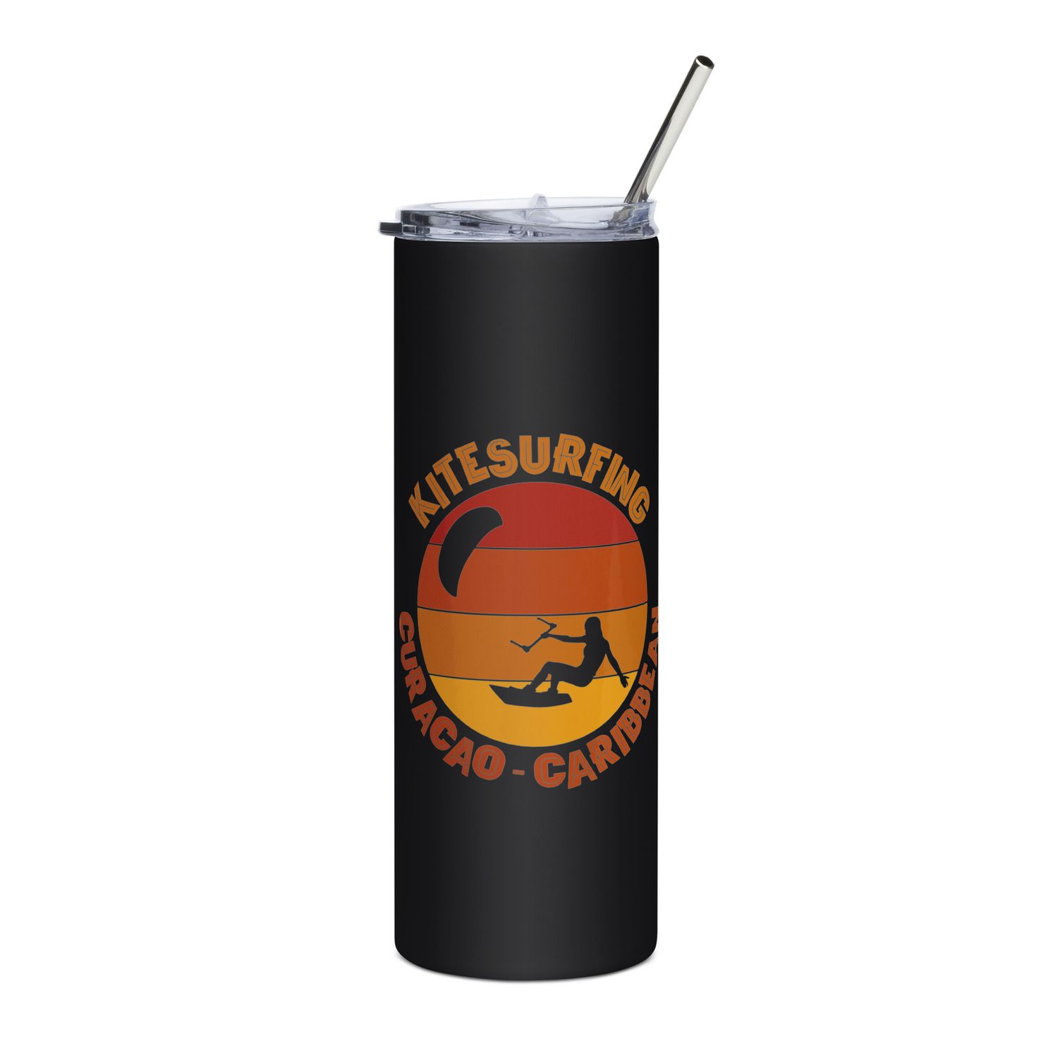 Curaçao Kitesurfing Caribbean Kitesurfer Stainless Steel Tumbler