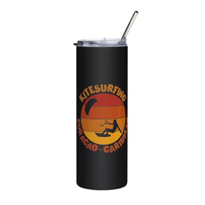 Curaçao Kitesurfing Caribbean Kitesurfer Stainless Steel Tumbler