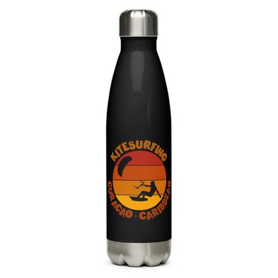 Curaçao Kitesurfing Caribbean Kitesurfer Stainless Steel Water Bottle