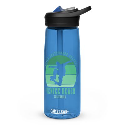 Venice Beach California Skateboarder Urban Skateboarding Sports Water Bottle
