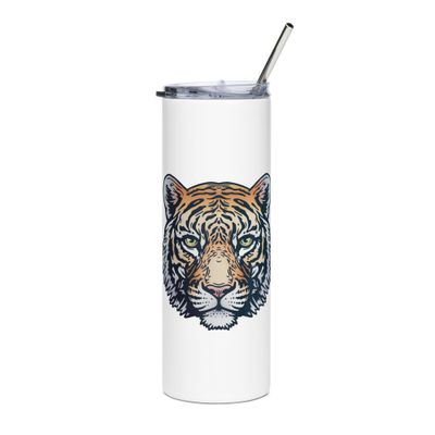 Indian Bengal Tiger Portrait Stainless Steel Tumbler