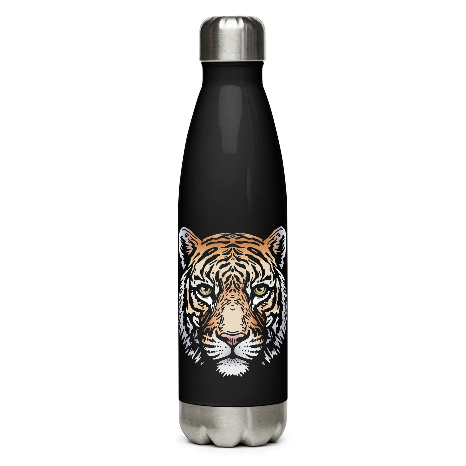 Indian Bengal Tiger Portrait Stainless Steel Water Bottle