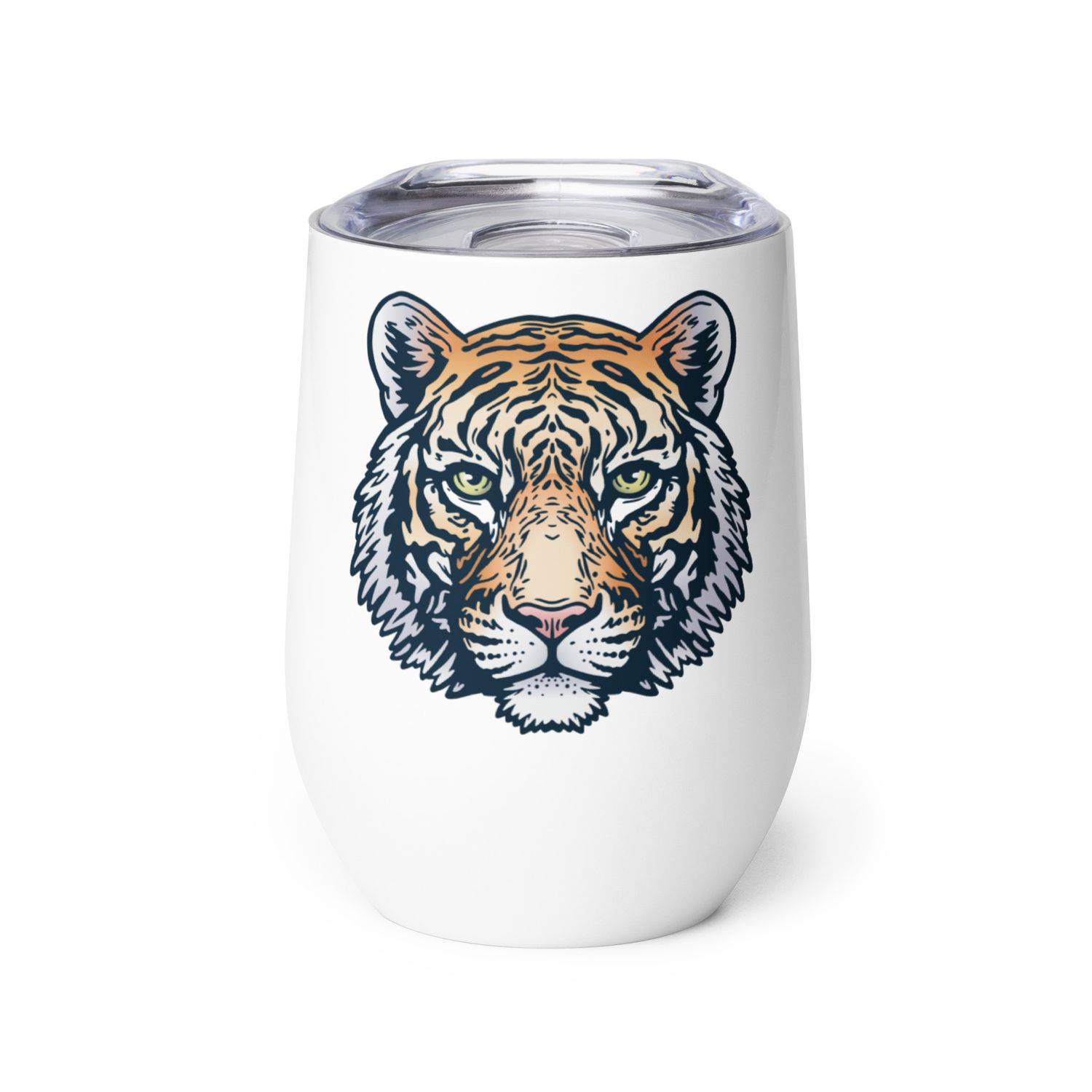 Indian Bengal Tiger Portrait Wine Tumbler