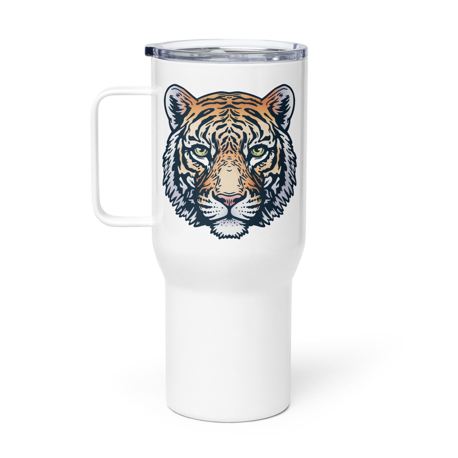 Indian Bengal Tiger Portrait Travel Mug with a Handle